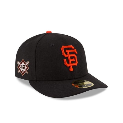 Black San Francisco Giants Hat - New Era MLB Jackie Robinson Day Low Profile 59FIFTY Fitted Caps USA5972816